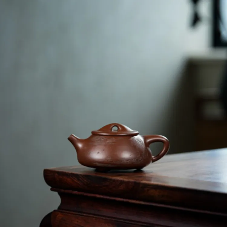研高新品景舟石瓢】 家藏紫泥，200cc 许敏芳作品