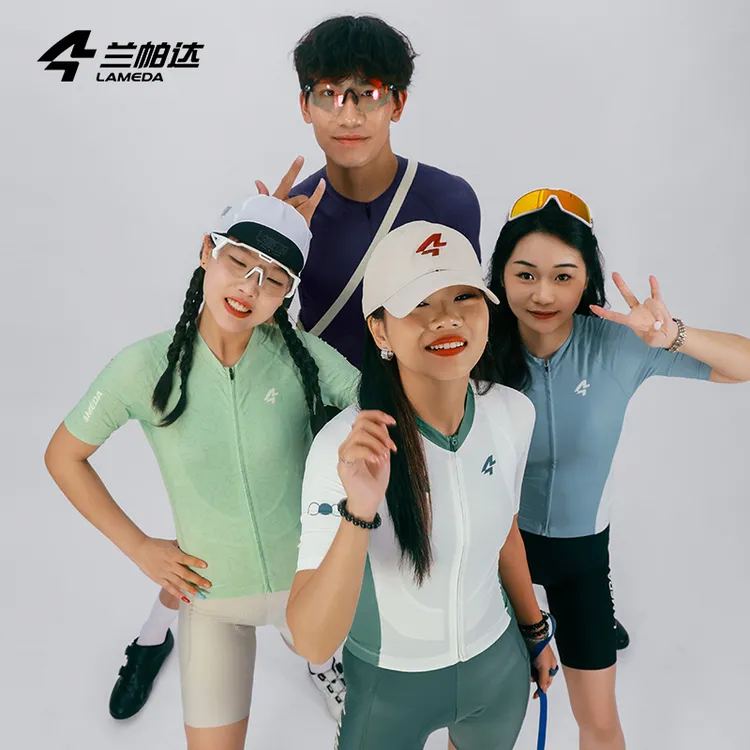 兰帕达萌宠系列骑行服短袖男款夏季速干透气公路车自行车女款上衣