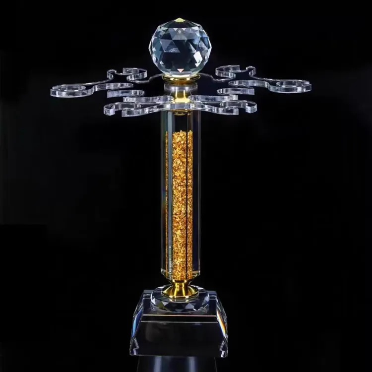 创意个性收纳K9水晶倒挂红酒杯香槟杯架酒柜装饰摆件家用酒吧展示