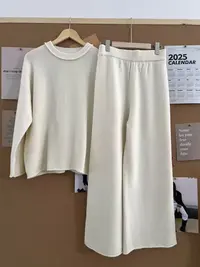 【GeShi】秋冬季宽松内搭休闲毛衣套装女1126