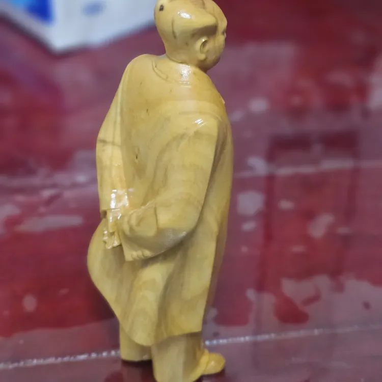 木雕青年毛伟人全身像客厅办公室桌面摆件装饰摆件雕刻