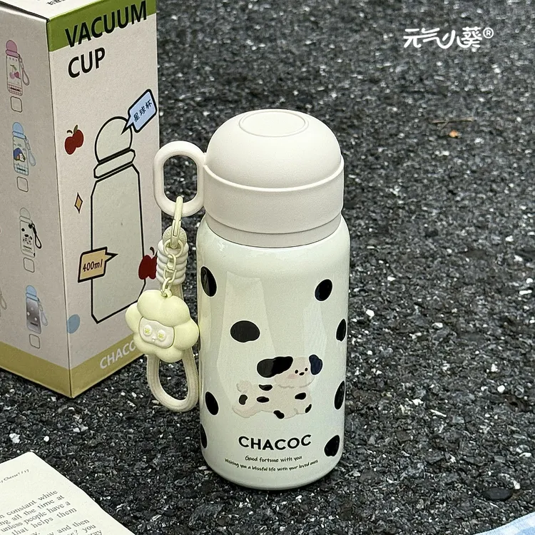 学生可爱保温杯大容量316不锈钢水杯带吸管2025新款办公室杯子