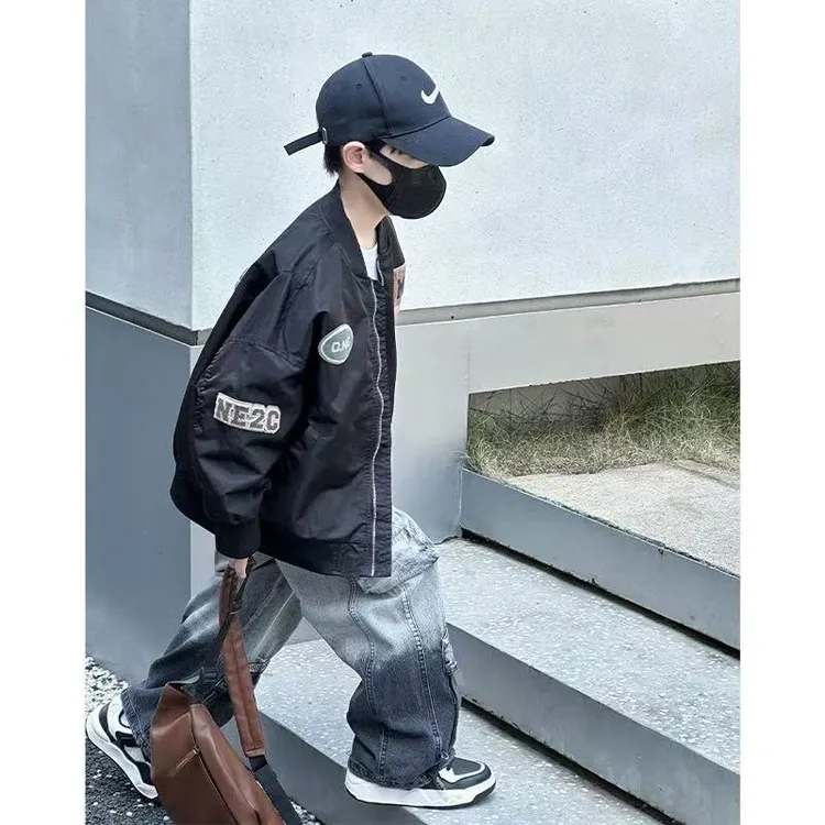 1164款春款儿童中大童外套春秋休闲外套