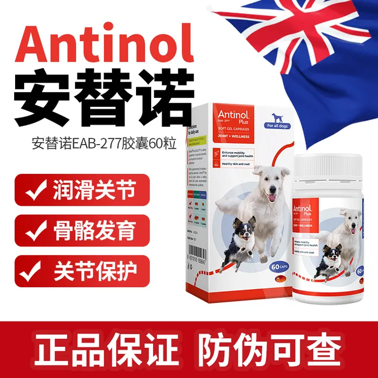 ANTINOL安替诺EAB-277胶囊新西兰安它诺关节炎髌骨脱位软骨素