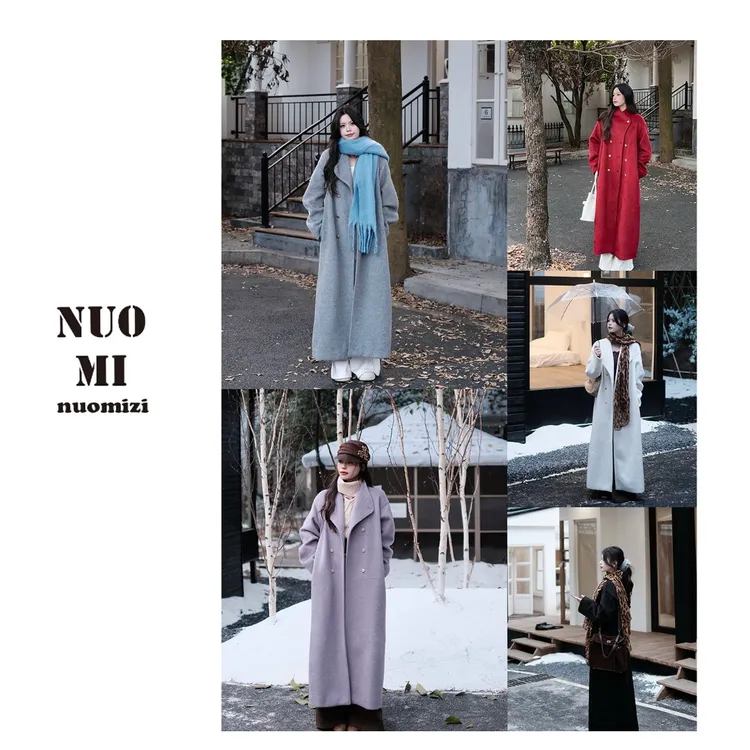 ZOZ糯米子[富士山]女韩系中长款宽松显瘦高级感气质冬季毛呢外套