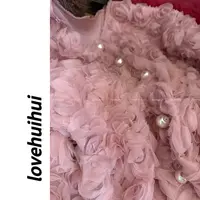 lovehuihui 《微醺玫瑰的浪漫》时尚宽松百搭玫瑰上衣