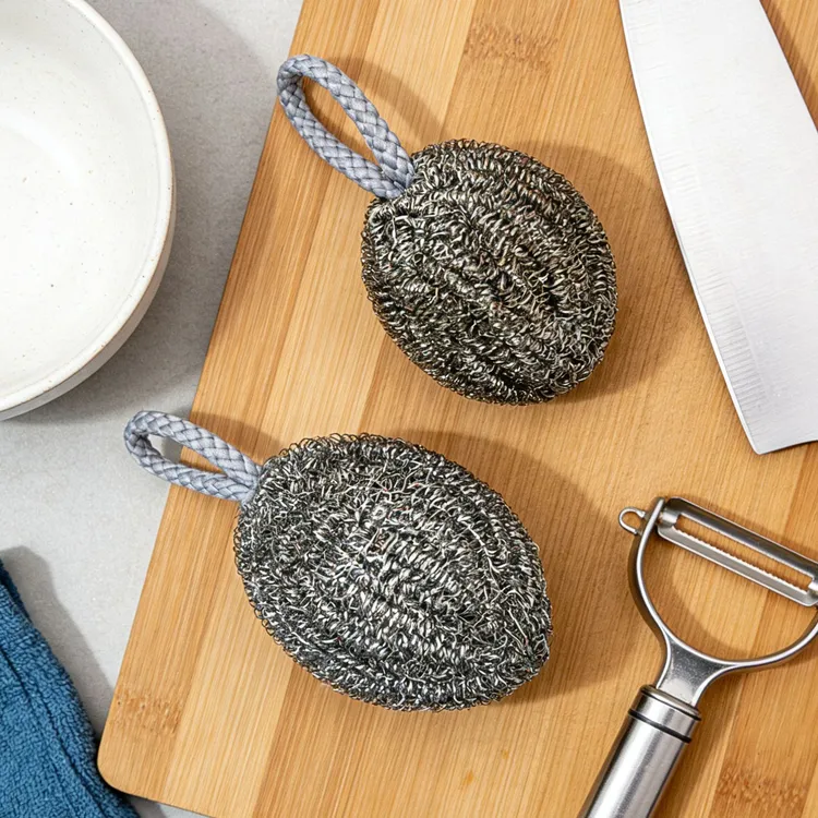 自带挂绳洗碗钢丝球不锈钢清洁球厨房刷锅洗碗不掉丝不掉渣不生锈