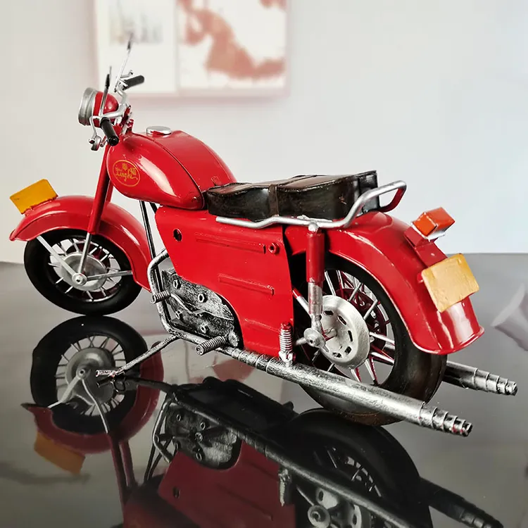 大比例1:6纯手工金属复古幸福250摩托创意摆件工艺品怀旧装饰模型