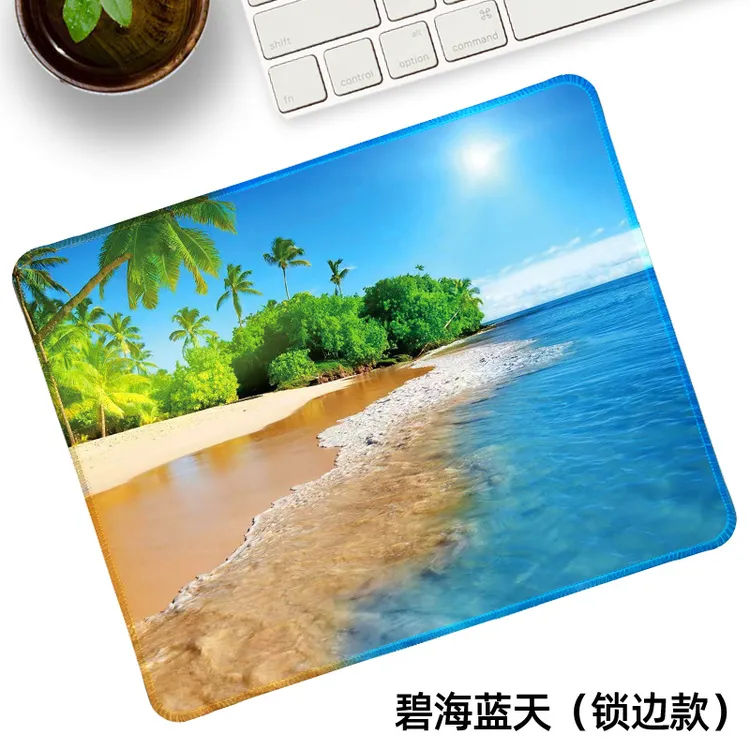 【新人福利】锁边小号鼠标垫加厚风景动漫游戏学生办公桌垫高质量