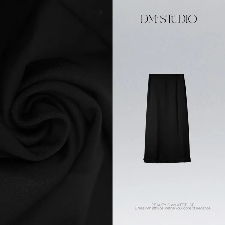 DEDM•STUDIO/极简风显瘦气质百搭花边A字半身裙2510BSQ/QQ52335