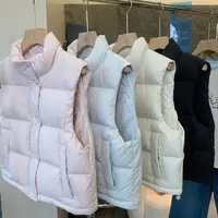 2025新款韩版羽绒马夹女短款宽松马夹百搭坎肩背心立领外穿秋冬季