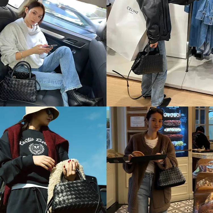 KEEP KAPU靠谱【搭配助攻】B*V羊皮纯手工编织菜篮子包包KP253483