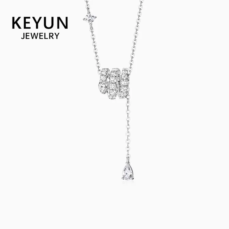 坠链均925银 38节日礼物灵蛇小蛮腰项链女纯银时尚轻奢小众锁骨链