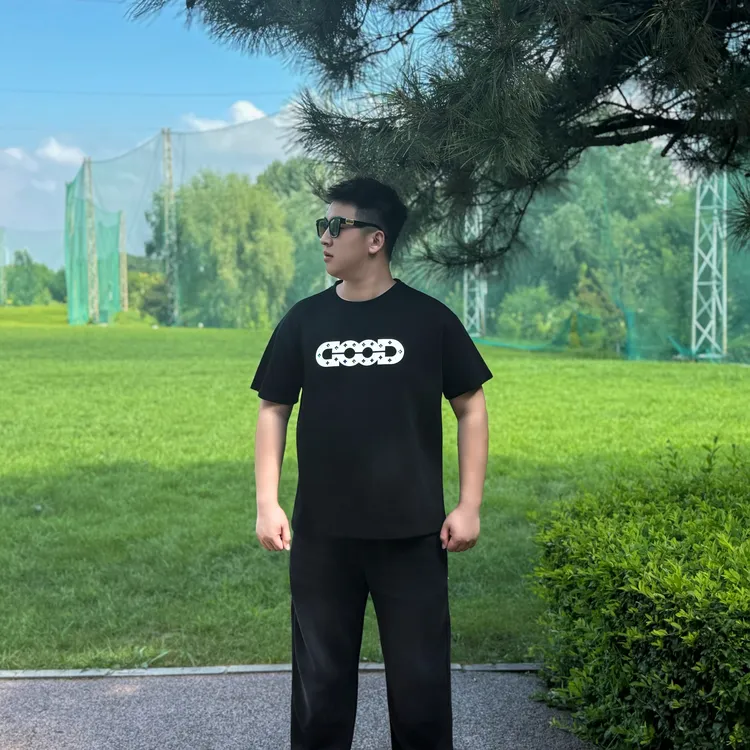 大码男装 重工奥钻 烫钻 潮流 时尚 秋季短袖72653