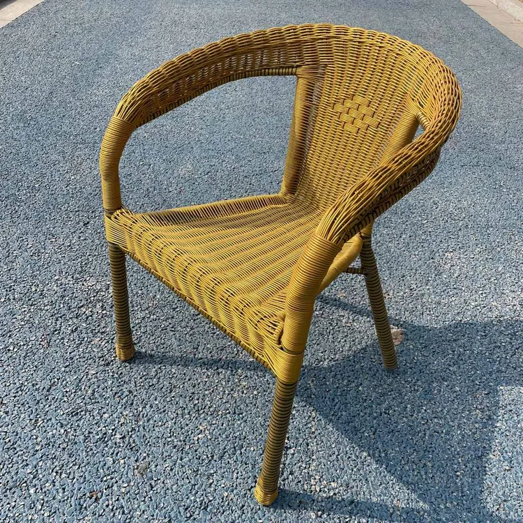 藤编手工阳台桌椅套户外扶手靠背老年椅休闲客厅简约藤椅