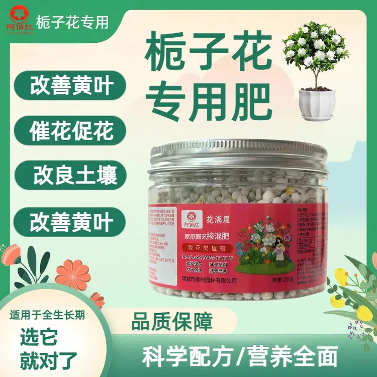 栀子花专用肥改良土壤栀子花生长拯救黄化不开花园艺盆栽花卉肥料