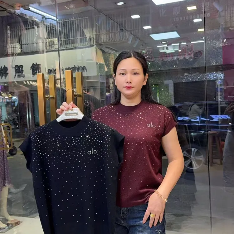 时尚烫钻衫套头款毛针织衫针织设计师修身蝙蝠