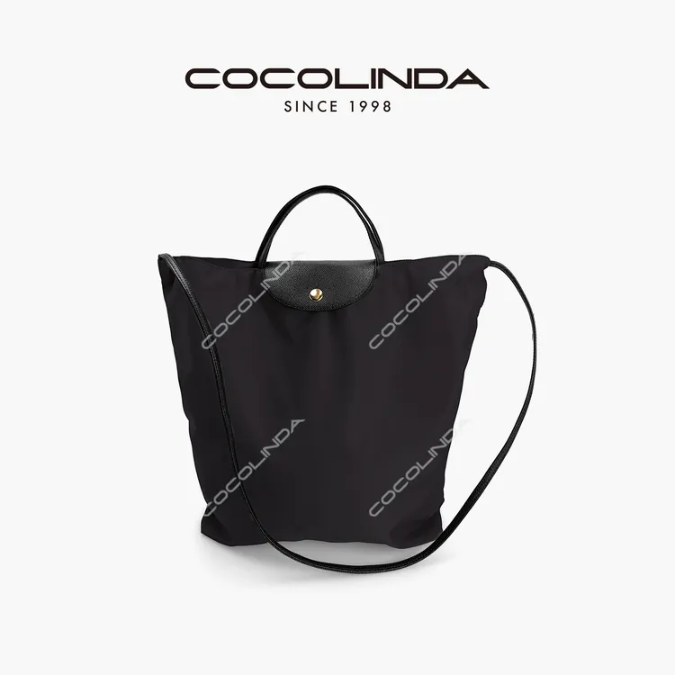 COCOLINDA| 法式防水大容量轻便折叠休闲电脑包斜挎手提包B5152
