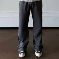 ''TZG''莱赛尔男女同款纯色抗菌休闲卫裤微喇运动百搭长裤