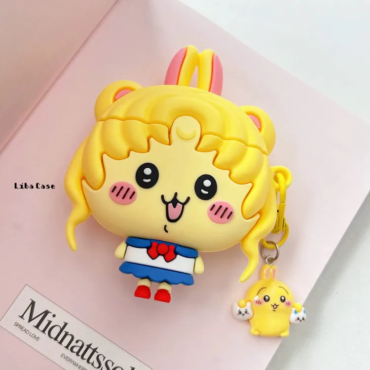 卡通美少女乌萨奇Airpods4耳机保护壳三代新款适用苹果蓝牙耳机套