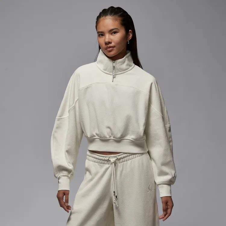 【滔搏联动】NIKE耐克女子AS W J FLT FLC QZ SSNL 卫衣HV0327-133