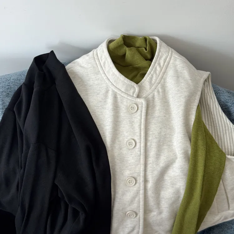 miniwhy亲子童装 | 颜色漂亮弹性温和糯软半高领打底T恤"25秋冬