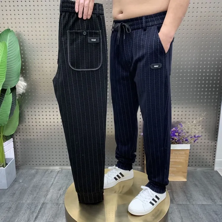 秋季商务休闲束脚裤男士标准休闲裤9132