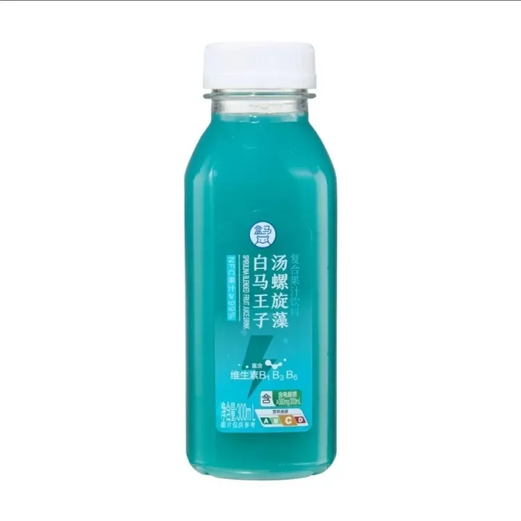 盒马代购白马王子汤螺旋藻复合果汁饮料300ML*2瓶NFC果汁饮品