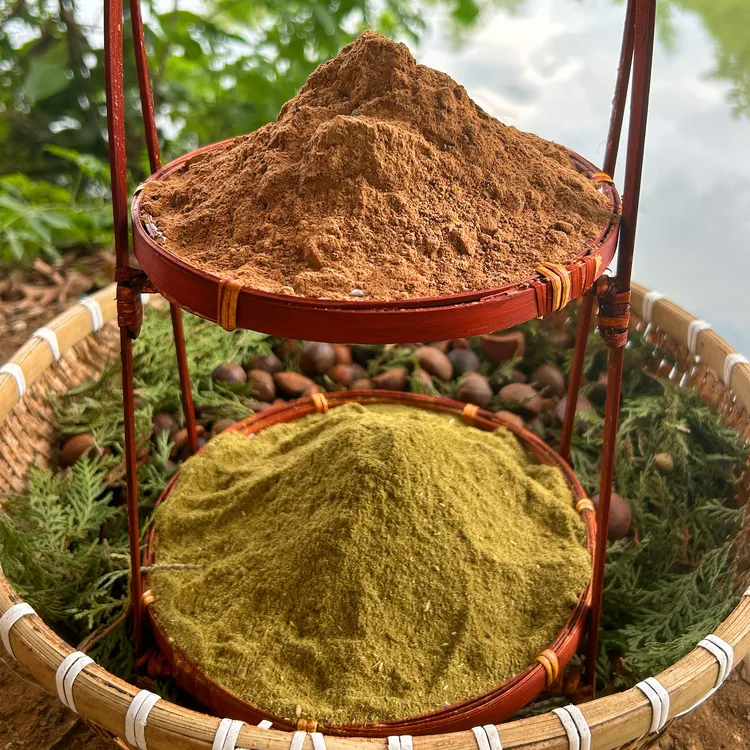 广西正宗茶麸粉茶枯粉传统压榨茶枯粉茶籽粉家用草本养发洗头颗粒