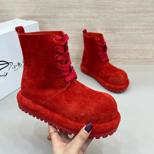 主播推荐2026（110-29-1）3公分糖果色短筒时尚休闲马丁靴