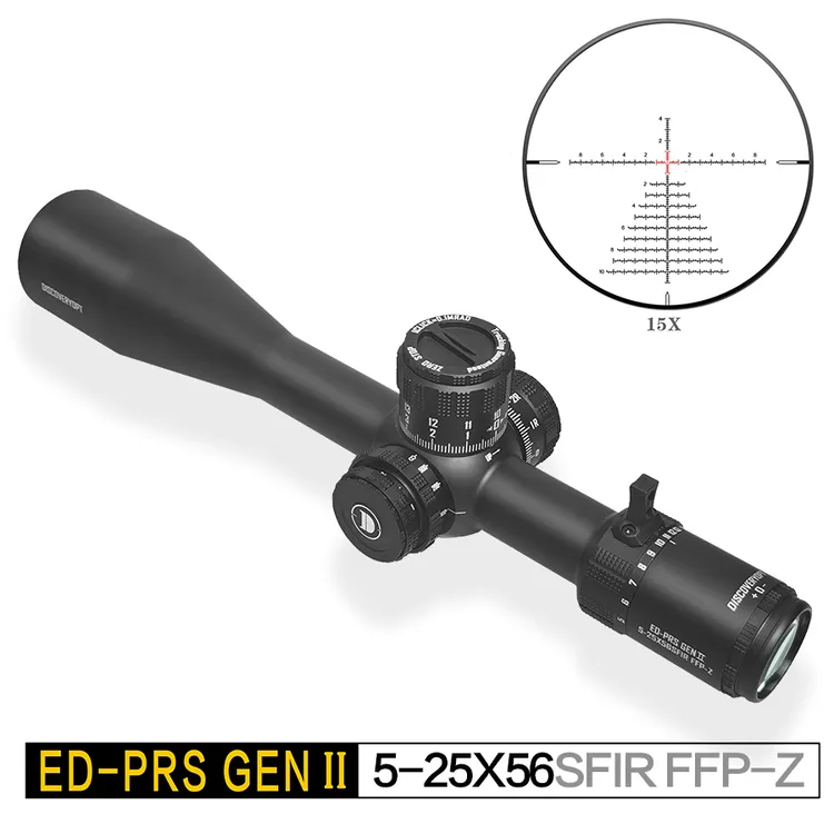 发现者ED-PRS GEN2 5-25X56SFIR FFP二代新款前置变焦高倍十字镜