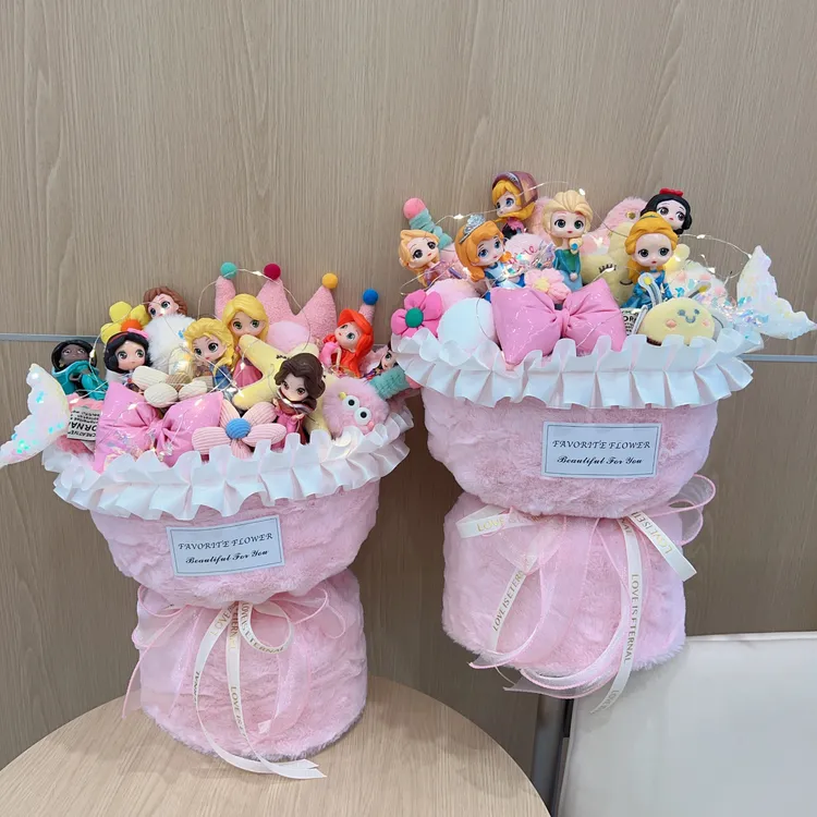 女孩生日礼物儿童小公主玩偶花束送女儿10岁实用仪式感圣诞节礼品