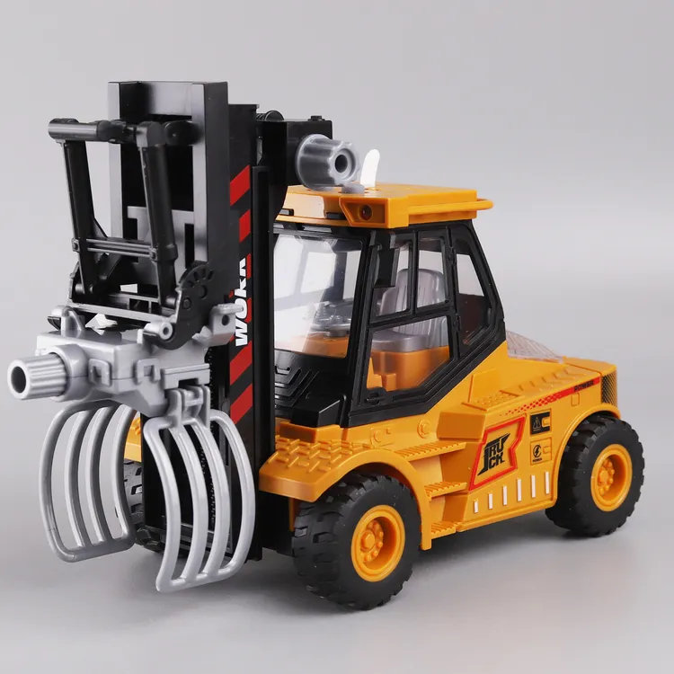 大号夹草车玩具多功能声光夹草抓木工程车玩具升级叉车玩具礼物