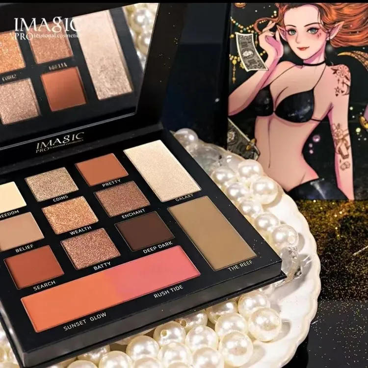 IMAGIC美人鱼系列之反派诱惑彩妆眼影盘 黑色盘