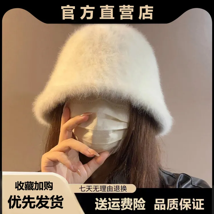 2025帽子女冬季渔夫帽加厚韩版新款百搭时尚洋气日系水桶帽高颜值