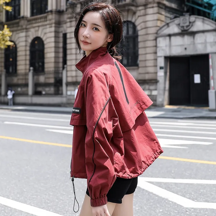 春季新款韩版短款时尚洋气减龄小个子设计感春秋风衣夹克女士外套