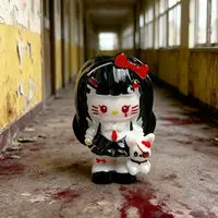 【定制】手绘立体富江亏提 diy奶油手机壳树脂配件手工发夹材料饰品