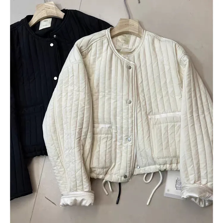 韩版拼接小个子休闲棉服外套女冬季2025新款短款棉衣加厚保暖夹克