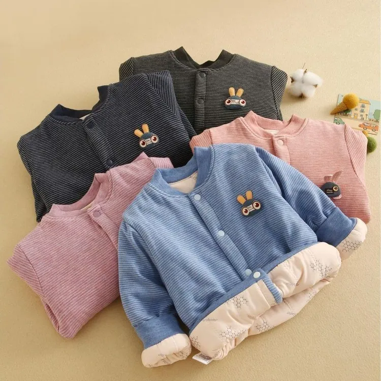 严选儿童棉服加厚外穿夹棉保暖蚕丝棉衣男童女童冬季校服神器大