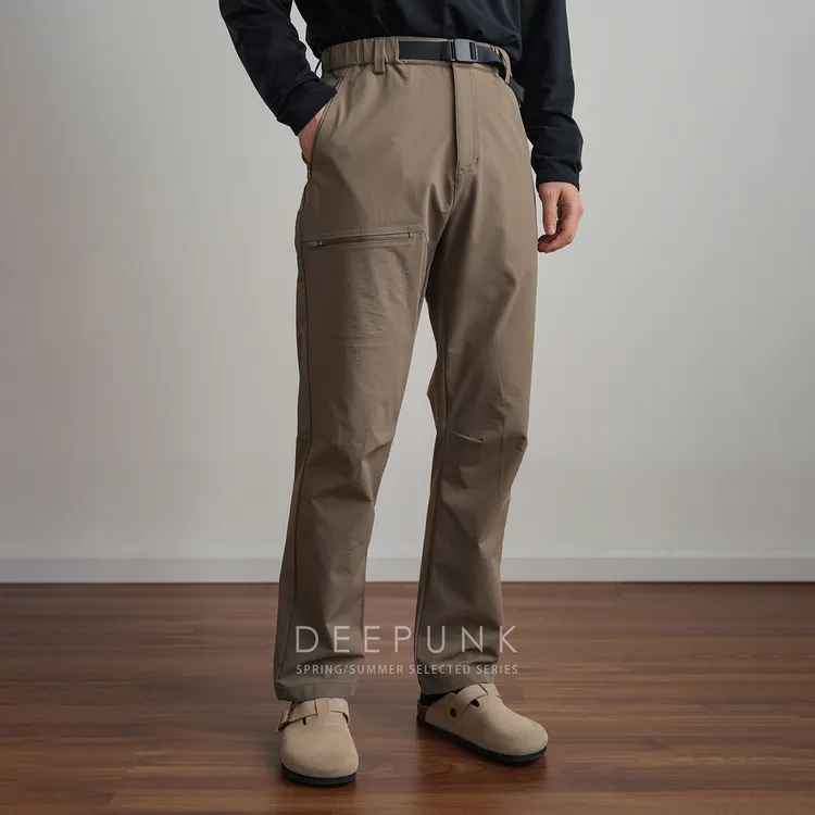 DEEPUNK户外软壳三防长裤男士徒步冲锋裤休闲多口袋工装裤 5203
