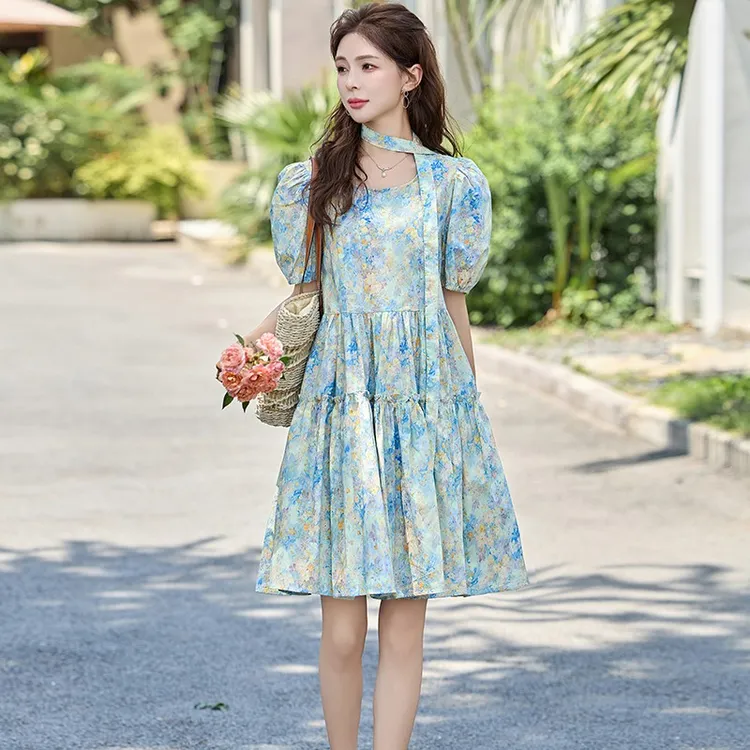 杭州高端桑蚕丝连衣裙子女2025新款夏季国际大牌今年流行小个子