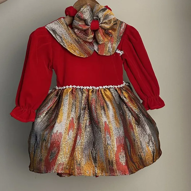 女宝宝新款艾特莱斯民族风可爱裙子秋季新款连衣裙