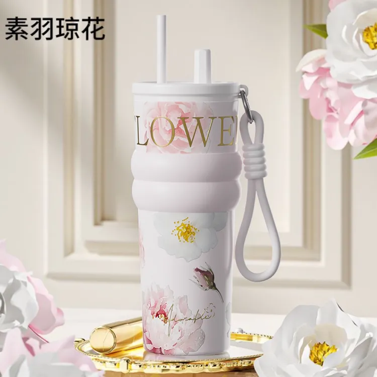 Zhyen/知意2025新款繁花极光保温杯陶瓷覆层高颜值大容量水杯