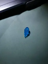 不言骑-9号蓝色喜子三通-手工烧造琉璃雕刻-暗黑系-文玩-配饰