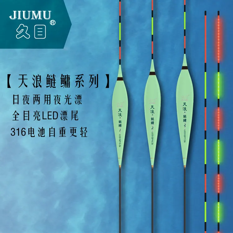 久目天浪鲢鳙LED日夜鲢鳙316电池高灵敏行程漂夜钓漂醒目浮漂