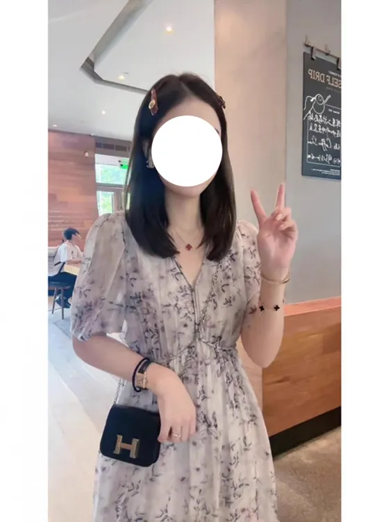 2025夏季大码女装胖mm气质碎花连衣裙小个子减龄微胖妹妹显瘦长裙