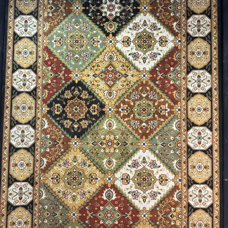 新疆民族风波斯风花卉天鹅绒地毯厚实轻奢加厚