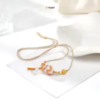 壹加安琪 | 嫩色牙牙项链多样性发货发其一