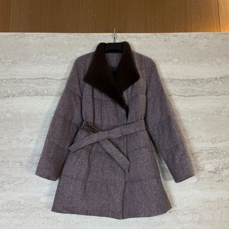 TANTAN 时尚女士轻奢毛呢秋冬羊毛外套3730