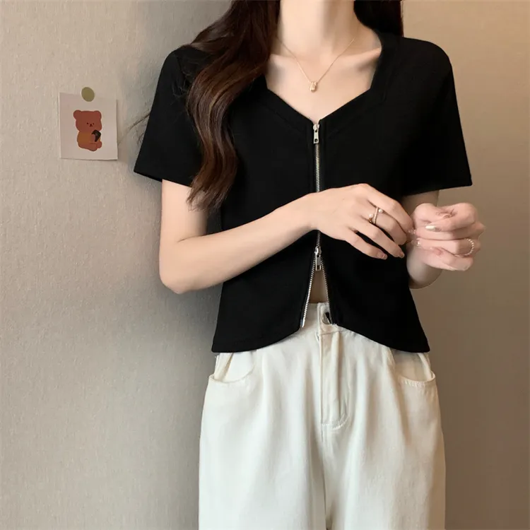 夏季新款显瘦遮腹修身短袖打底衫胖mm百搭纯色简约时尚